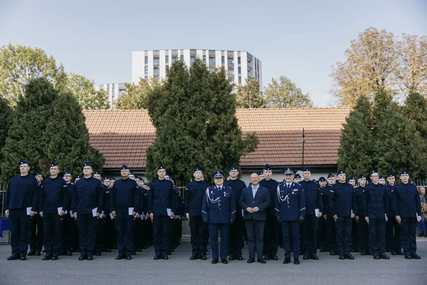 Nowi Strażnicy Prawa. 116 Policjantów złożyło ślubowanie w Krakowie. 9 z nich będzie pełniło służbę w Nowym Sączu