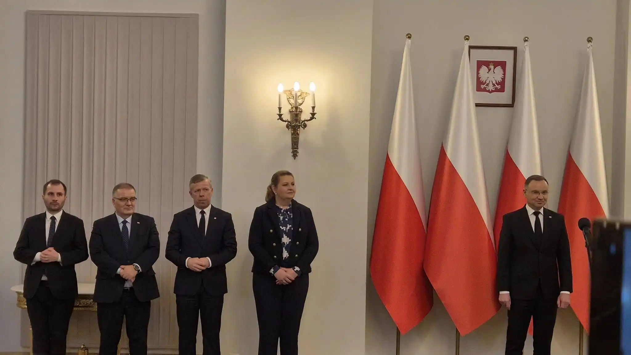 Burmistrz Starego Sącza i Wójt Gminy Korzenna na spotkaniu noworocznym z Prezydentem Andrzejem Dudą