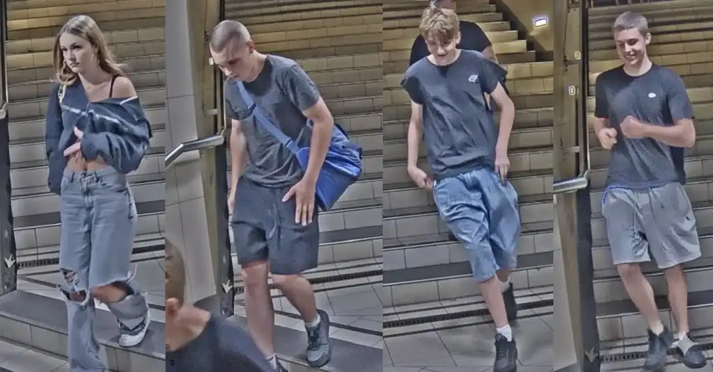 Rozpoznajesz tych ludzi? Policja szuka sprawców brutalnego rozboju w Parku Jalu Kurka w Krakowie