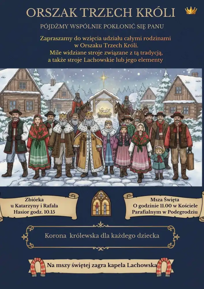 Orszak Trzech Króli w Podegrodziu i Stadłach