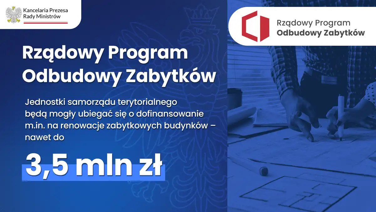 Ponad 200 mln zł dla Małopolski z Rządowego Programu Odbudowy Zabytków