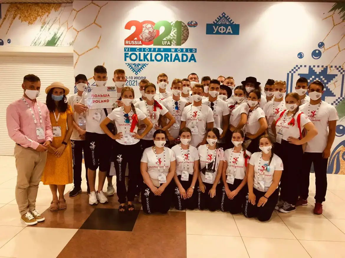 Zespół Mystkowianie reprezentował Polskę na międzynarodowej Folkloriadzie