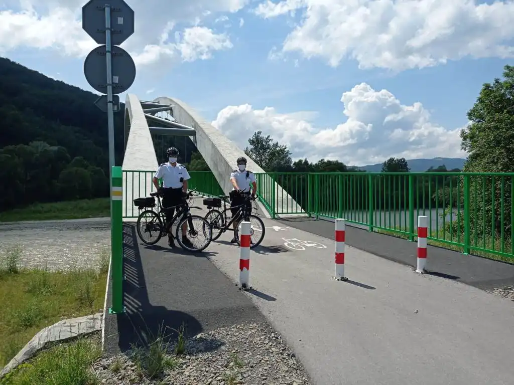 Na ulicach Nowego Sącza pojawili się policjanci na rowerach