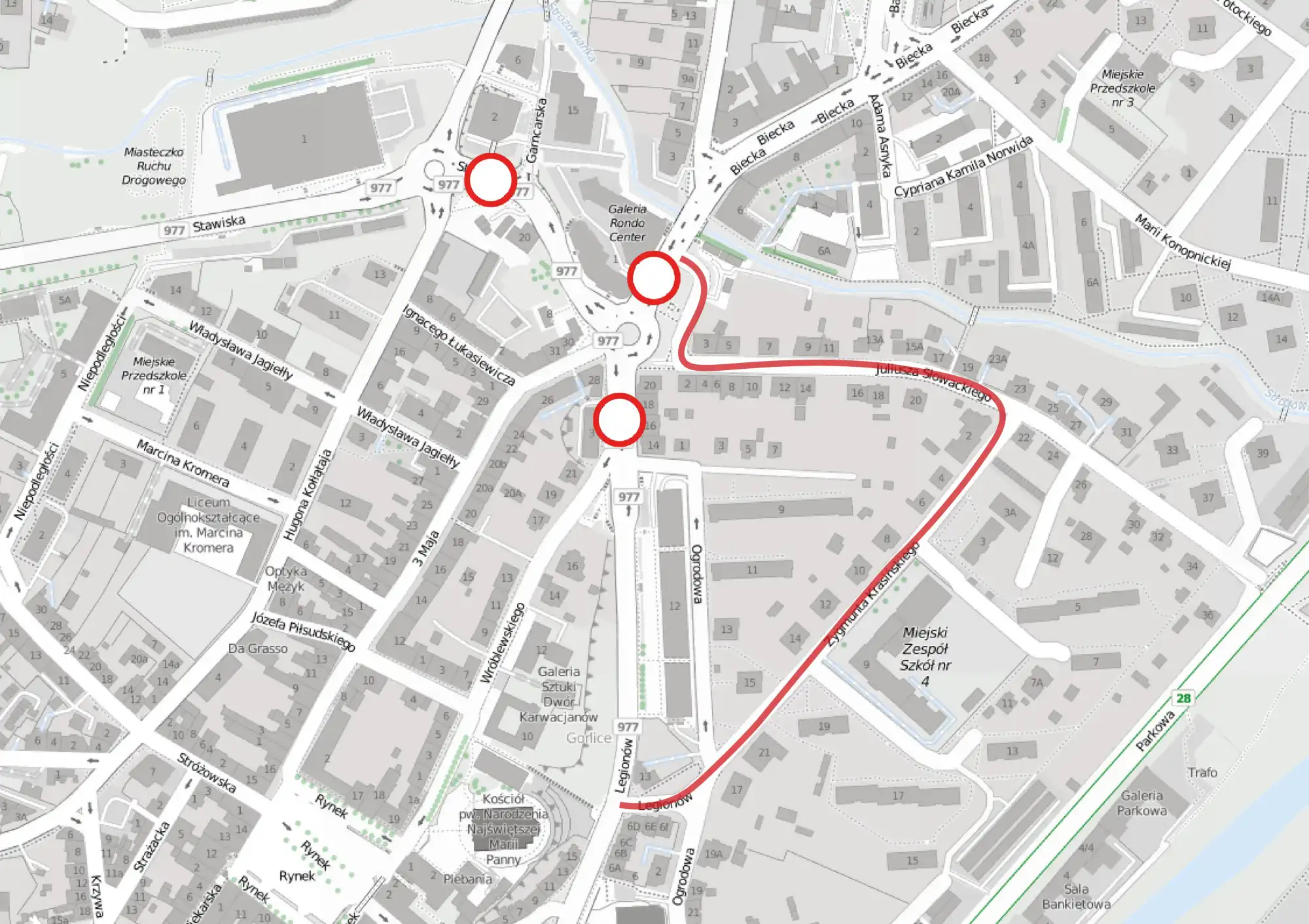 Uwaga kierowcy! Zamknięcie ronda na ul. Bieckiej i Legionów w Gorlicach. Sprawdź objazdy