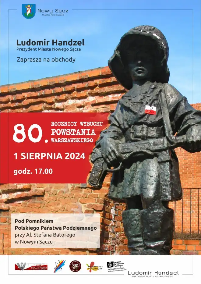 Władze miasta zaproszają na obchody 80. rocznicy Powstania Warszawskiego