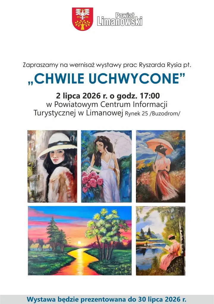 Lipiec ze sztuką w Limanowej. Powiatowe Centrum Informacji Turystycznej zaprasza na nową wystawę