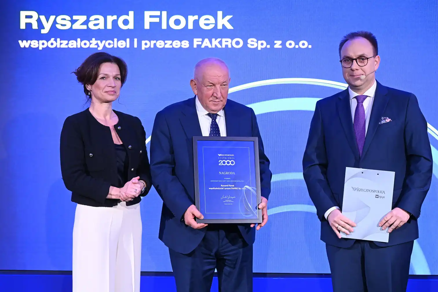 Ryszard Florek uhonorowany tytułem Menedżera Roku na Liście 2000 "Rzeczpospolitej"