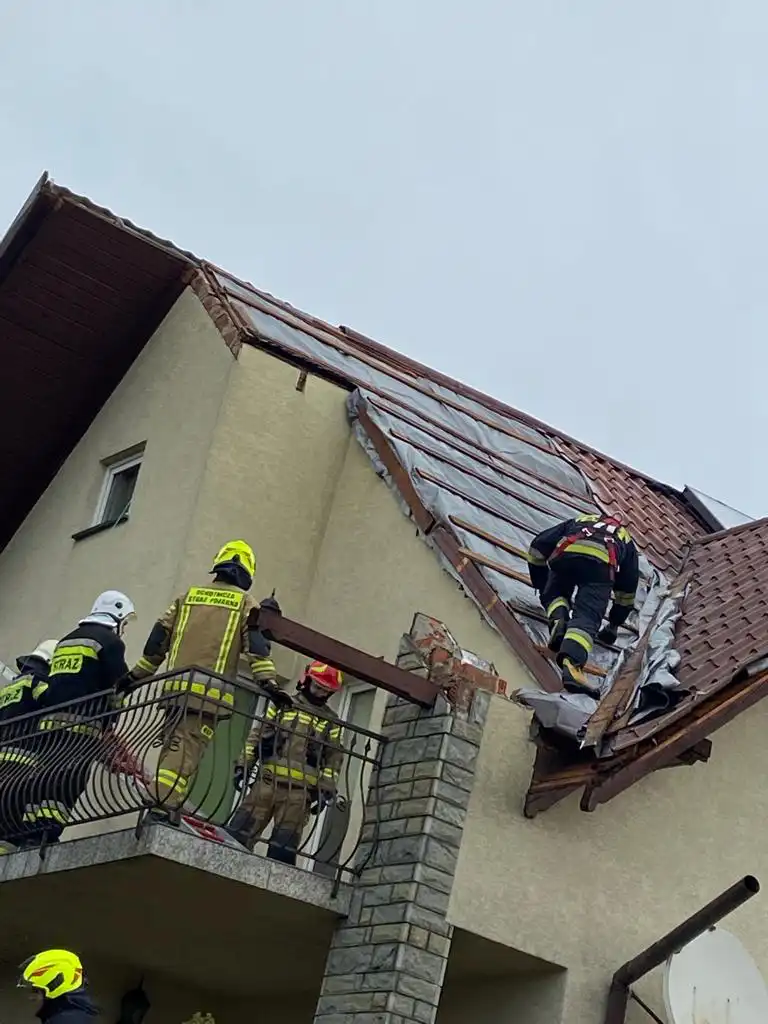 Wichura na Sądecczyźnie. Kilkadziesiąt interwencji strażaków