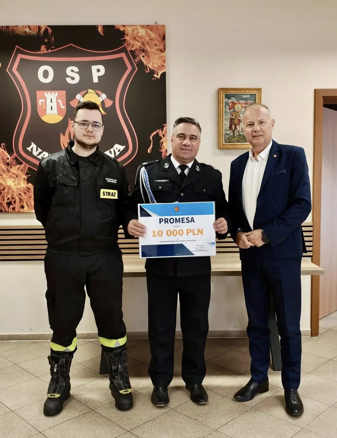 OSP Nawojowa z dofinansowaniem. Strażacy otrzymali promesę na nowy sprzęt