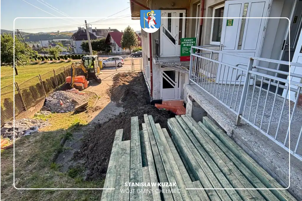 Wielogłowy pięknieją. Budynek z apteką i Ośrodkiem Zdrowia przechodzi metamorfozę