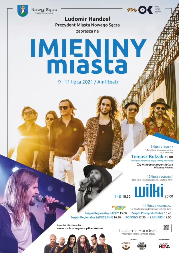 Trzy dni koncertów z okazji Imienin Miasta Nowy Sącz