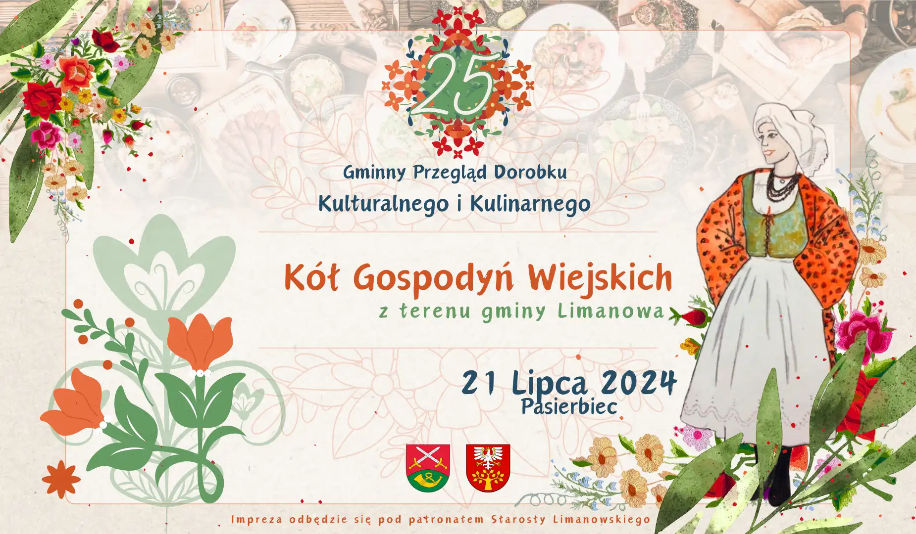 Pasierbiec: 21 lipca 25. Gminny Przegląd Dorobku Artystycznego i Kulinarnego Kół Gospodyń Wiejskich