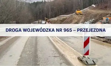 Uwaga kierowcy! Droga na odcinku Żegocina–Limanowa ponownie przejezdna, ale obowiązuje ruch wahadłowy