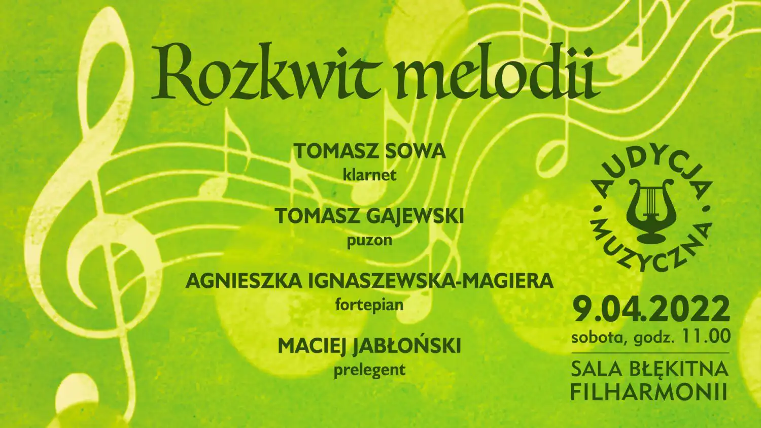 Małopolska: Wydarzenia kulturalne na weekend 7 - 10 kwietnia