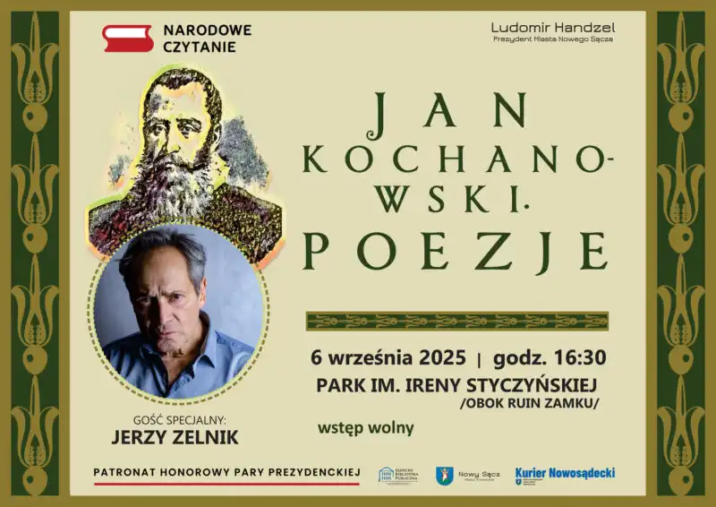 Narodowe Czytanie w Nowym Sączu. Spotkanie z poezją Jana Kochanowskiego
