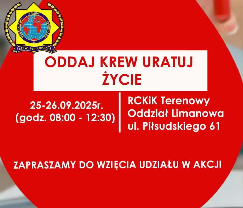Każda kropla ma znaczenie. Dwudniowa akcja krwiodawstwa w Limanowej