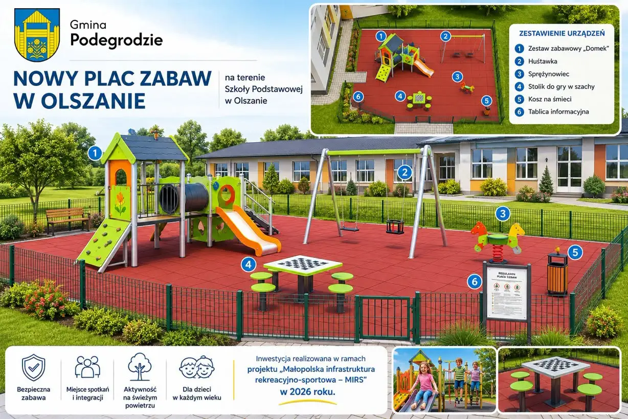 W Olszanie powstanie nowy plac zabaw. Podpisano umowę z wykonawcą