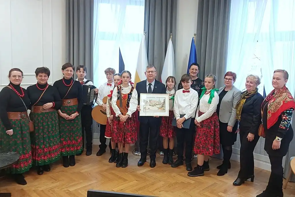 Noworoczne spotkanie z marszałkiem Witoldem Kozłowskim w siedzibie sądeckiej Agendy Urzędu Marszałkowskiego Województwa Małopolskiego