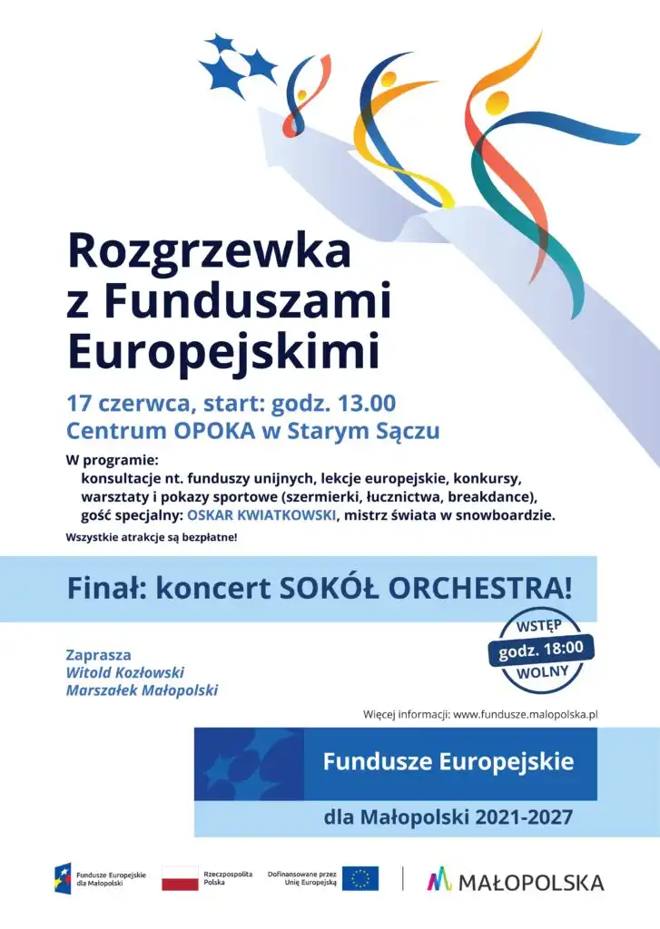17 czerwca na Sądecczyźnie zagości  „Rozgrzewka z Funduszami Europejskimi”