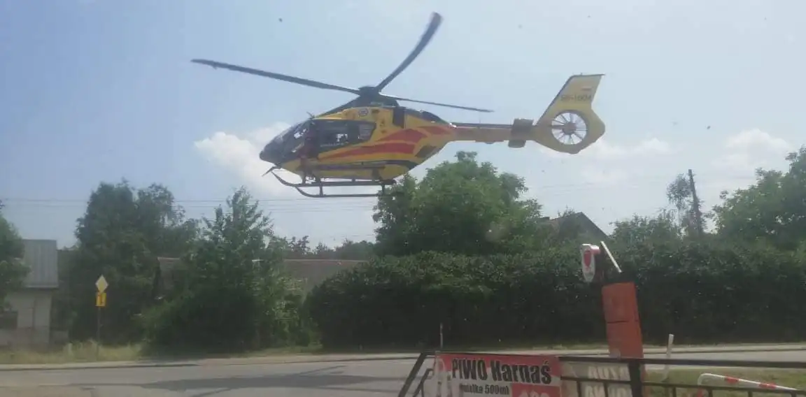 Wypadek w Białej Niżnej. W akcji śmigłowiec LPR