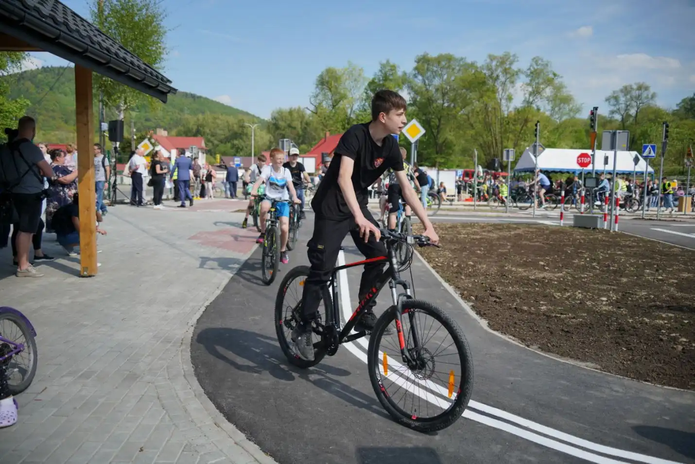 W Tymbarku otwarto miasteczko rowerowe