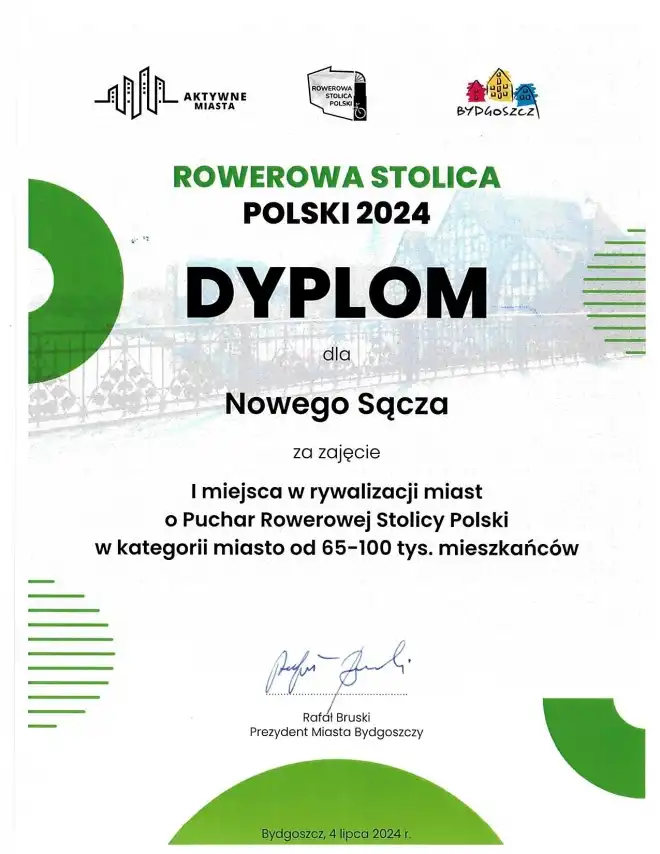 Nowy Sącz obronił pierwsze miejsce w Pucharze Rowerowej Stolicy Polski