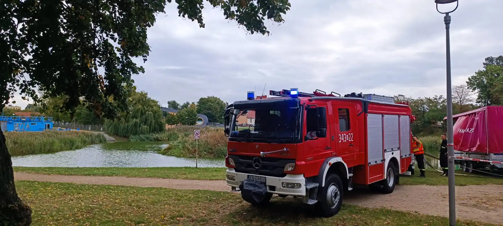 Drony i Pompy. Strażacy z Nowego Sącza w akcji powodziowej