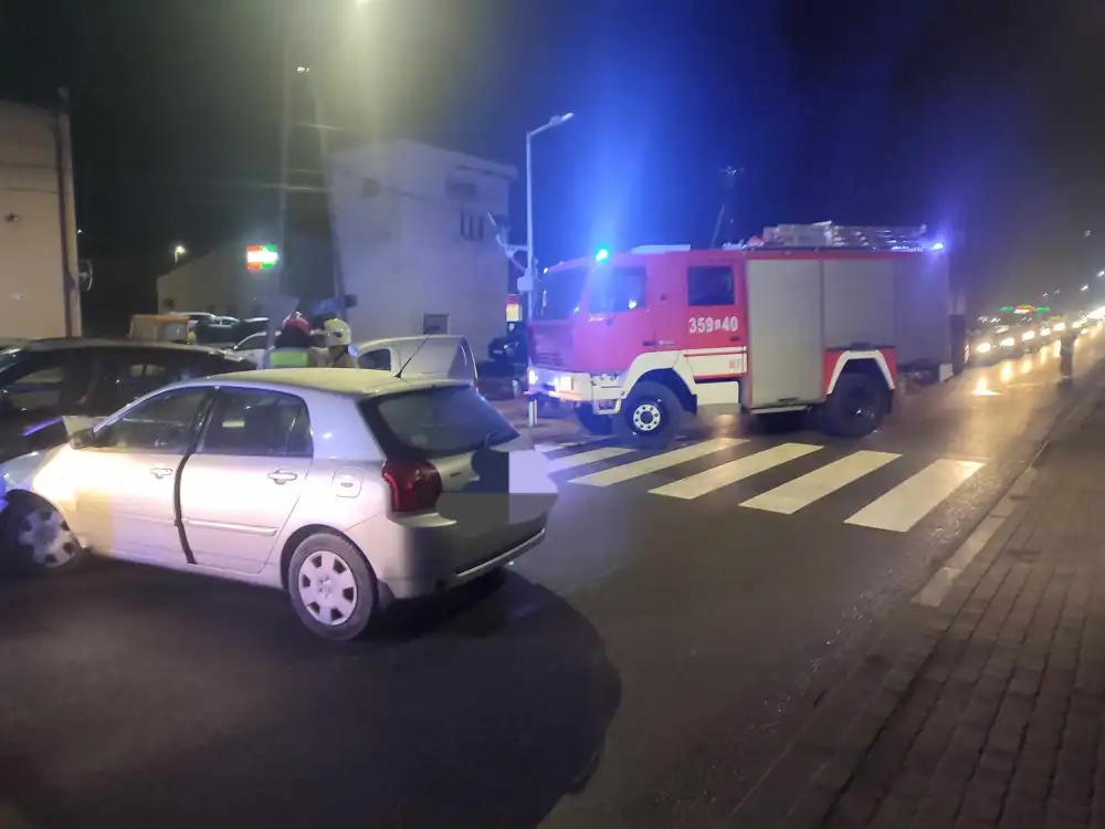 Zderzenie dwóch pojazdów w Kamionce Wielkiej