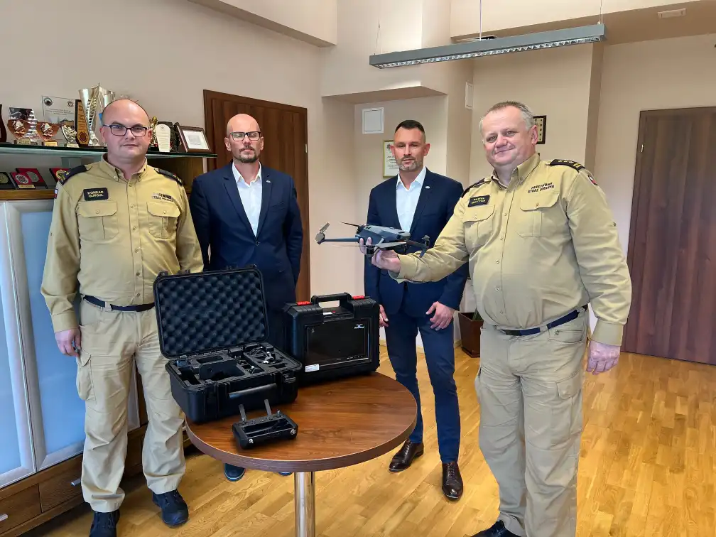 Komenda Miejska PSP w Nowym Sączu otrzymała nowoczesny dron