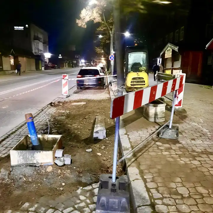 Nowe przejście dla pieszych w Krynicy-Zdroju. Ruszyła budowa na ul. Piłsudskiego