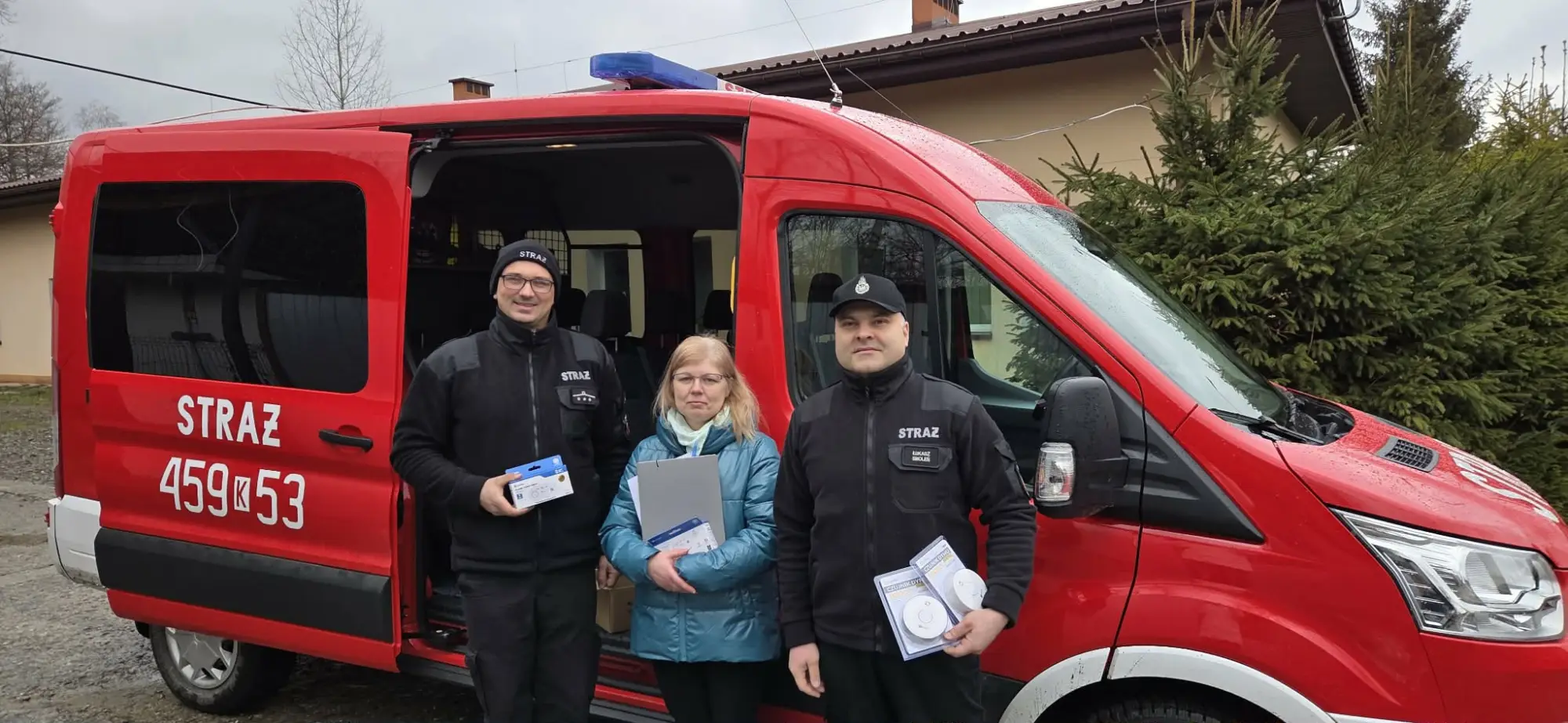 Strażacy zapukali do drzwi mieszkańców Limanowej, tym razem z akcją profilaktyczną