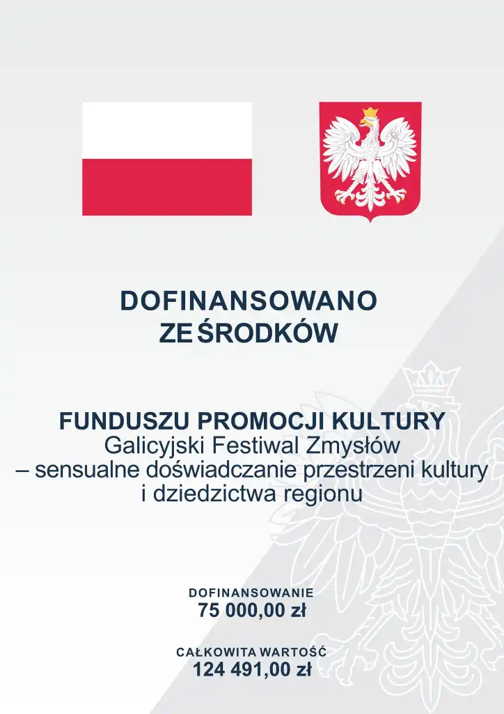 Muzeum Okręgowe w Nowym Sączu realizuje projekt "Galicyjski Festiwal Zmysłów - sensualne doświadczanie przestrzeni kultury i dziedzictwa regionu"