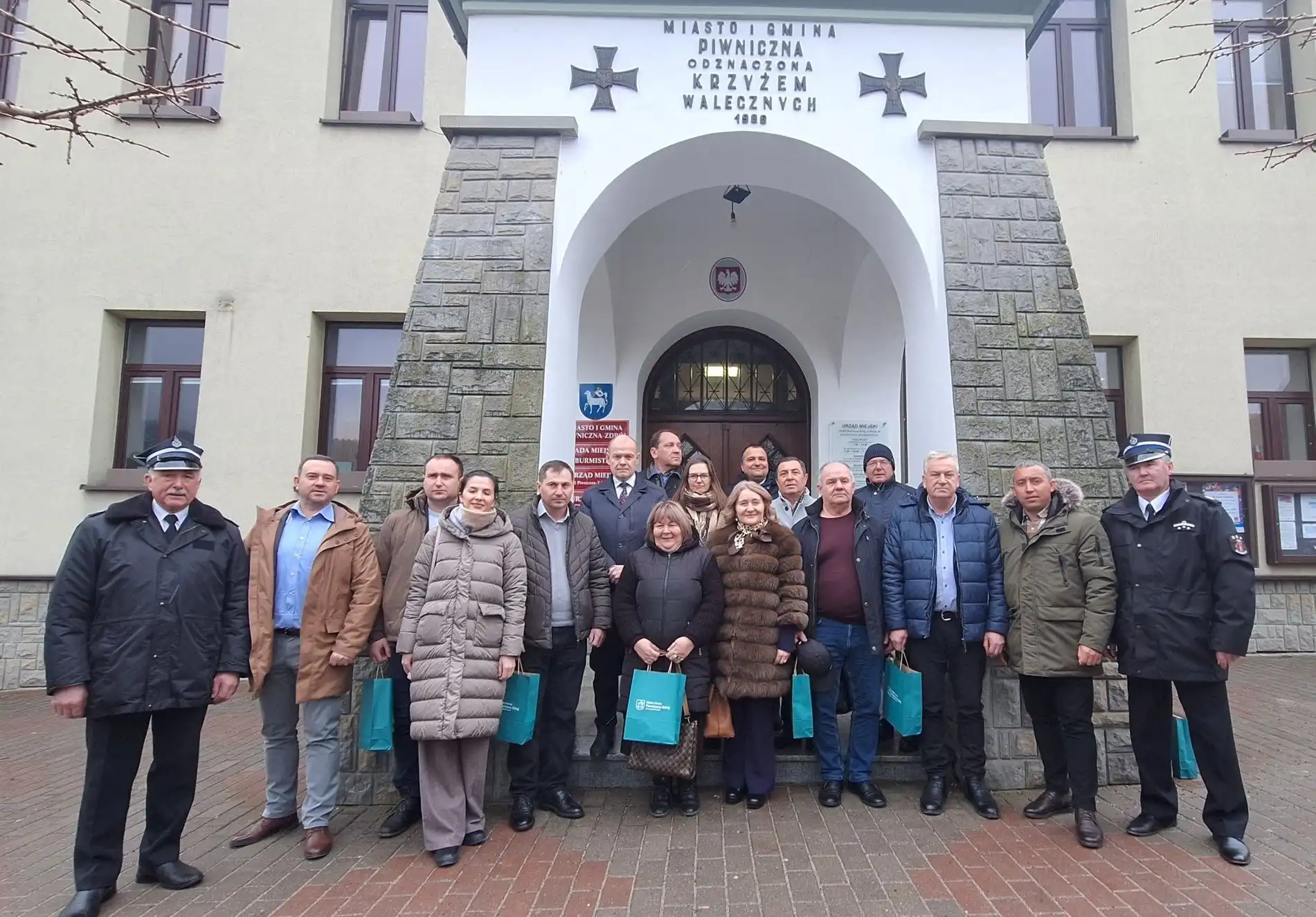 Burmistrzowie z Mołdawii w Piwnicznej-Zdroju. Wymiana doświadczeń z OSP