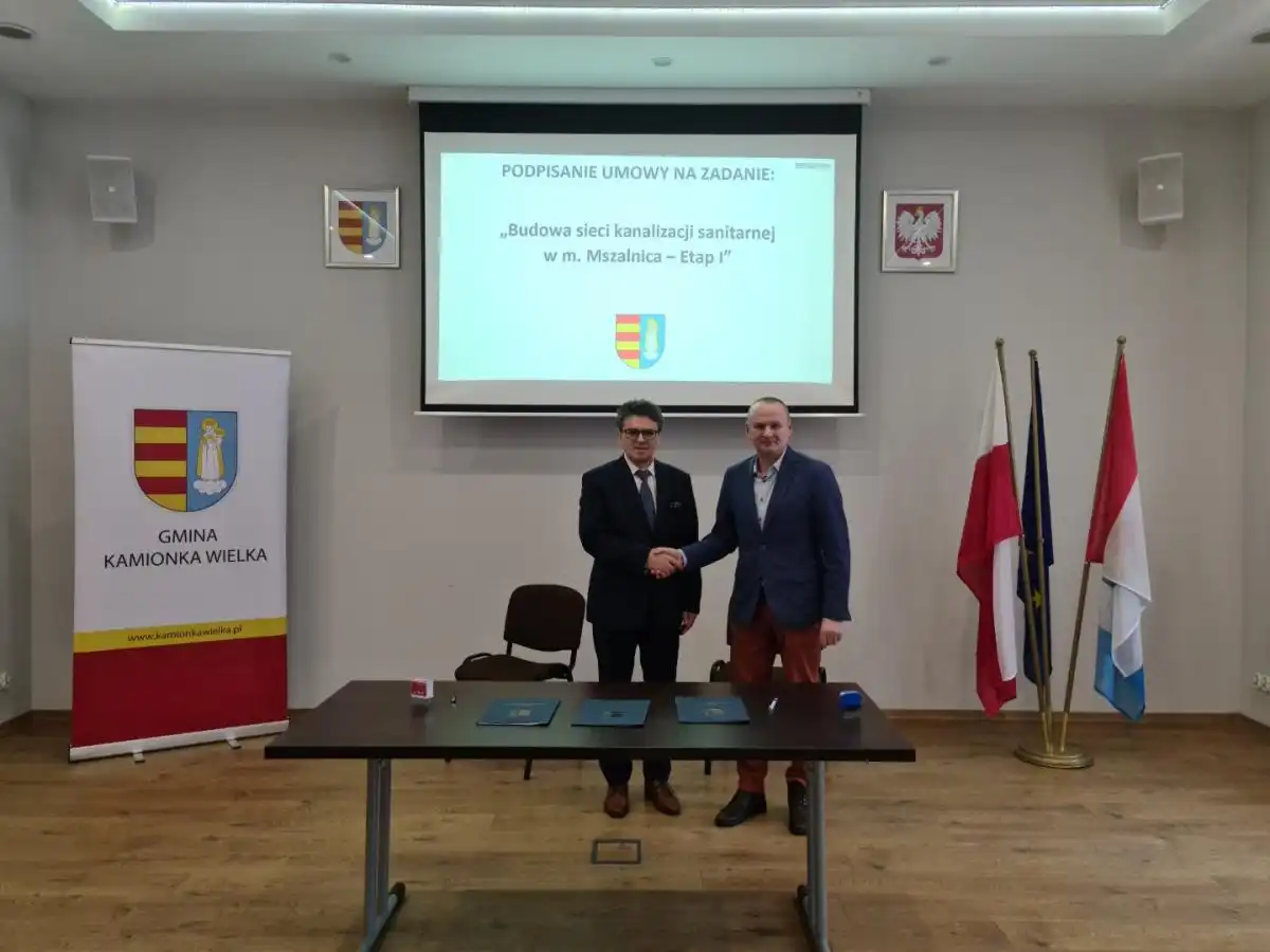 Mszalnica. Powstanie kanalizacja sanitarna. Wójt Gminy podpisał umowę