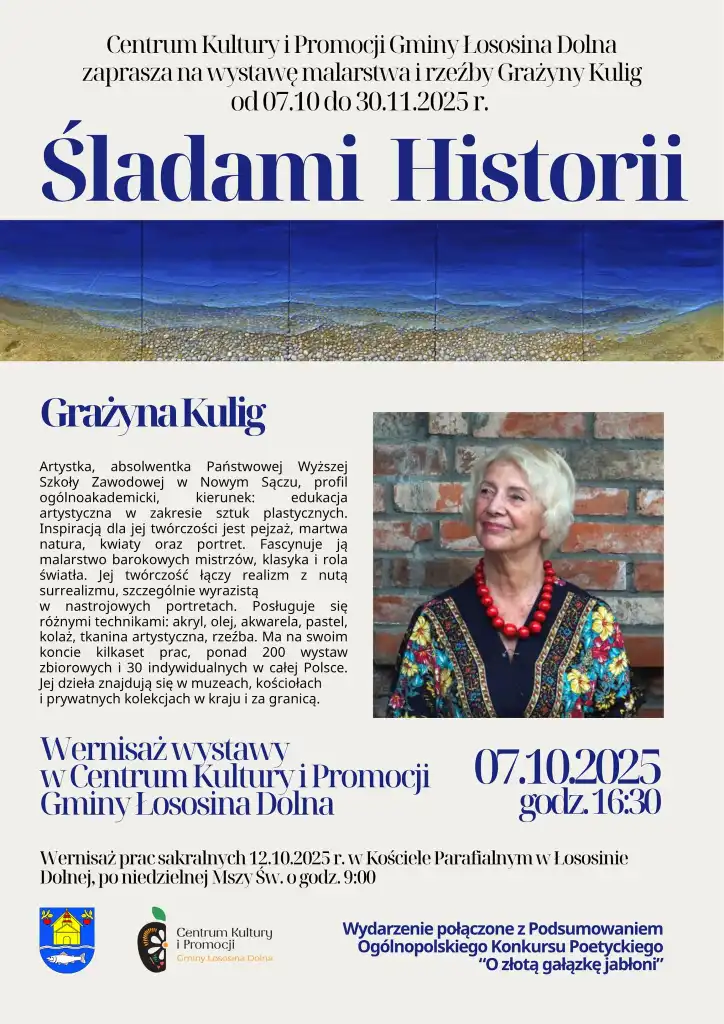 Śladami Historii. Wernisaż Grażyny Kulig w Łososinie Dolnej