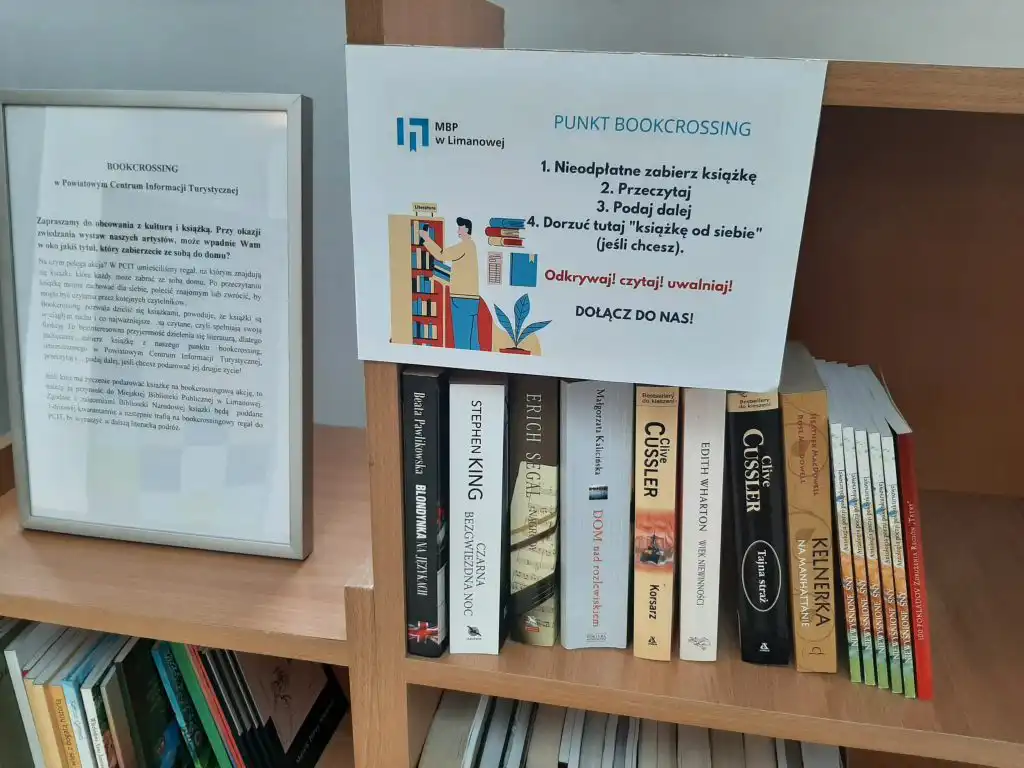 W Powiatowym Centrum Informacji Turystycznej w Limanowej powstał Punkt Bookcrossing