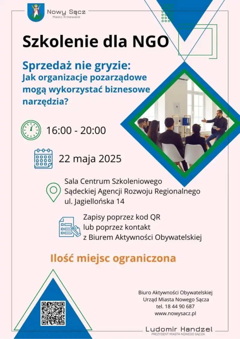 Szkolenie dla NGO. „Sprzedaż nie gryzie”. Poznaj biznesowe narzędzia dla swojej organizacji