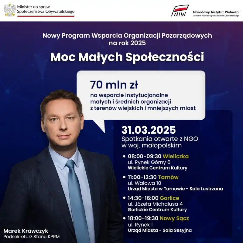 NGO w centrum uwagi. Spotkanie informacyjne w sądeckim ratuszu