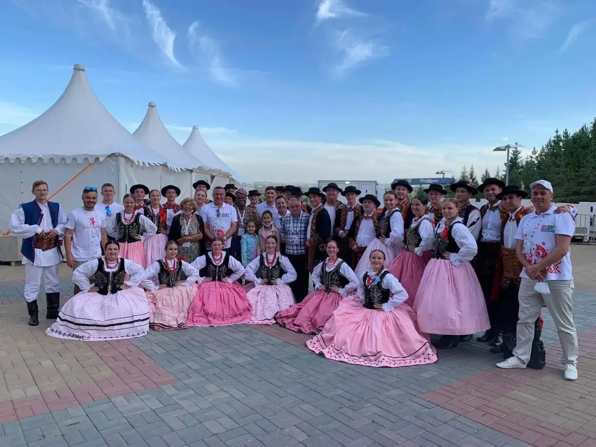 Zespół Mystkowianie reprezentował Polskę na międzynarodowej Folkloriadzie