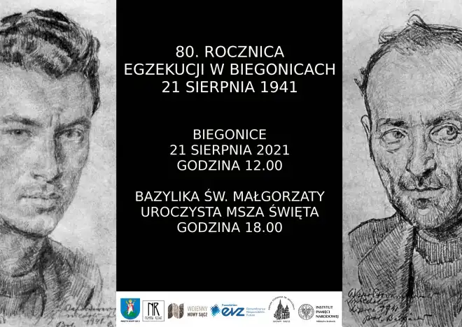 21 sierpnia - 80 rocznica śmierci 44 osób - ofiar masowej egzekucji dokonanej przez Niemców w Biegonicach
