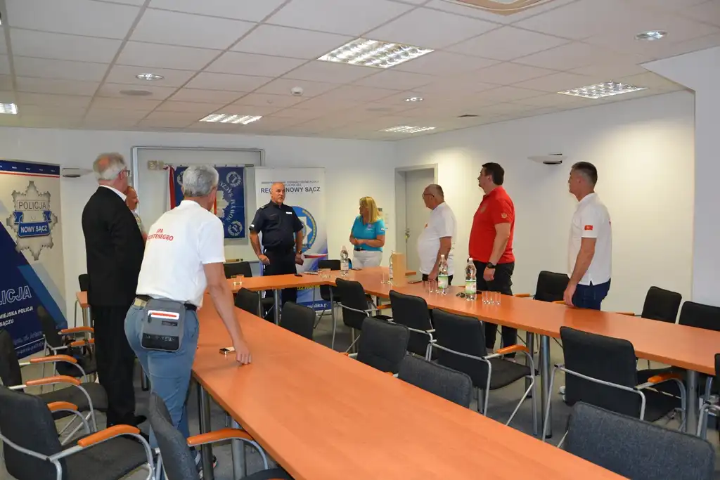 Policjanci z Czarnogóry z wizytą w sądeckiej Komendzie