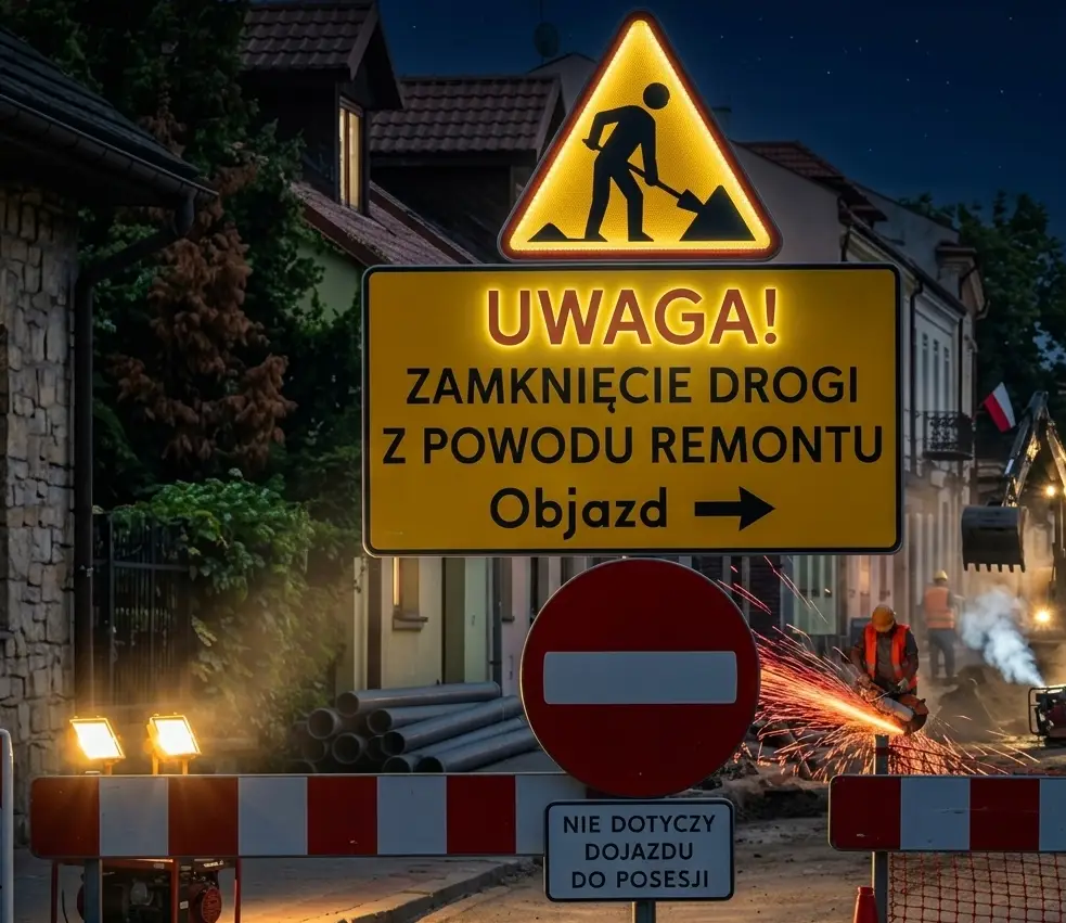 Uwaga! 30 listopada zamknięta jedna z dróg powiatowych