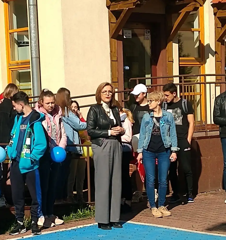 Uczniowie z ZS w Łącku promowali zdrowy styl życia