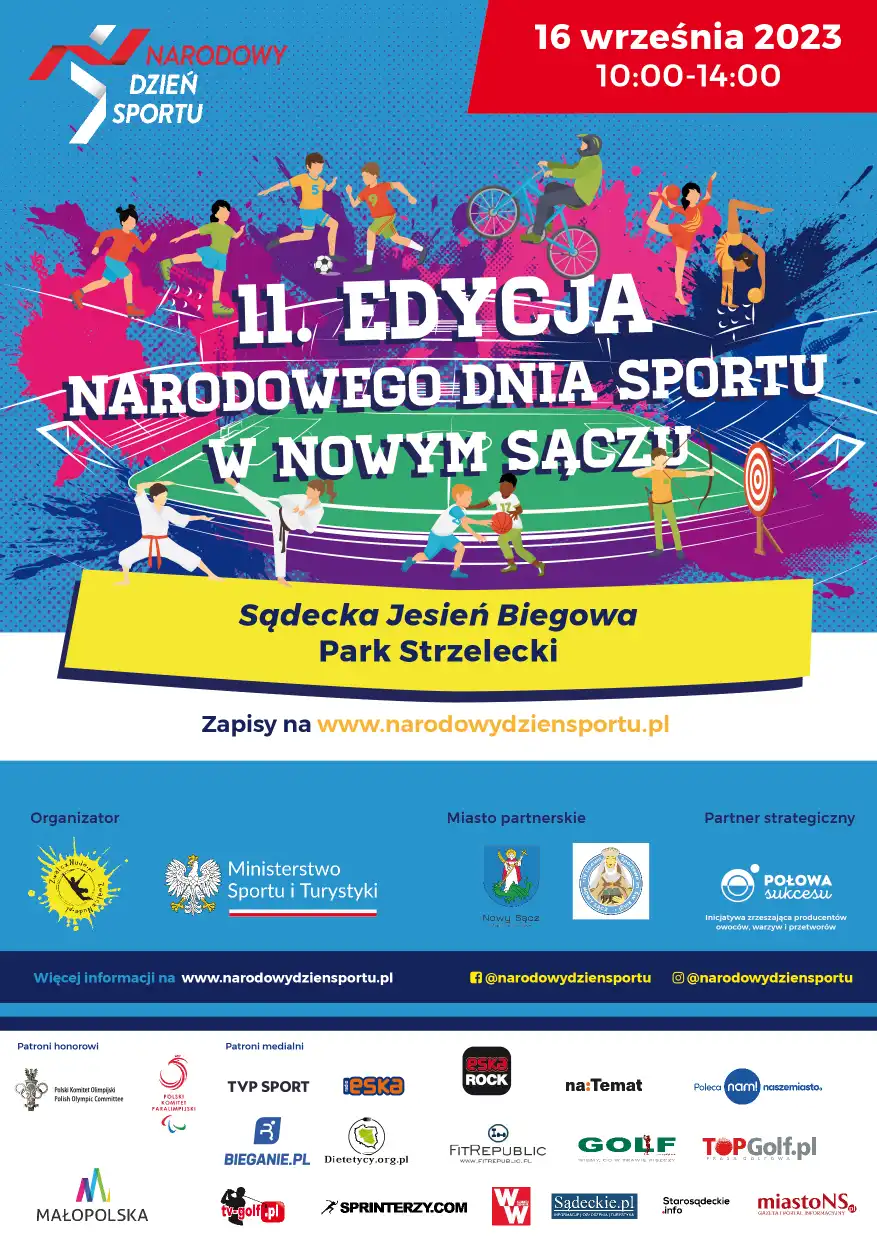 16 września XI edycja Narodowego Dnia Sportu w Nowym Sączu