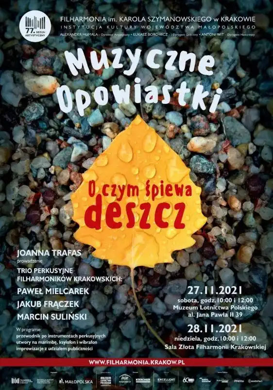 Małopolska: Wydarzenia kulturalne na weekend 25-28 listopada