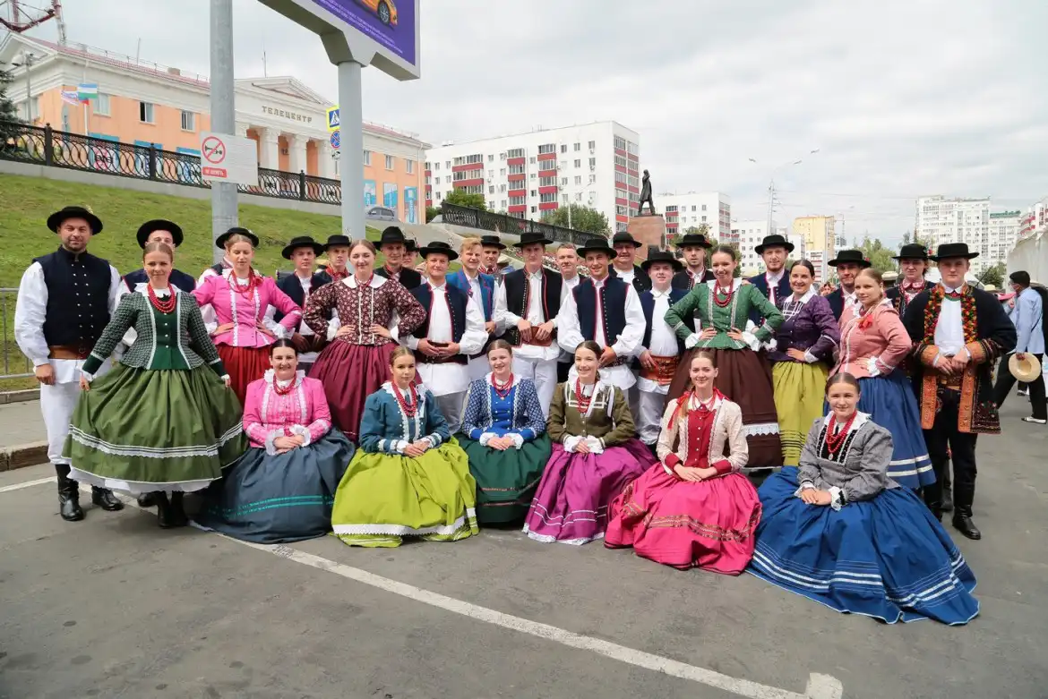 Zespół Mystkowianie reprezentował Polskę na międzynarodowej Folkloriadzie