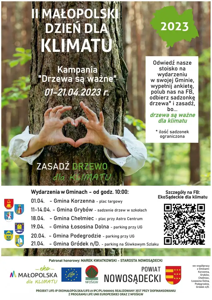 Kampania „Drzewa są ważne” w powiecie nowosądeckim. Przyjdź po sadzonkę