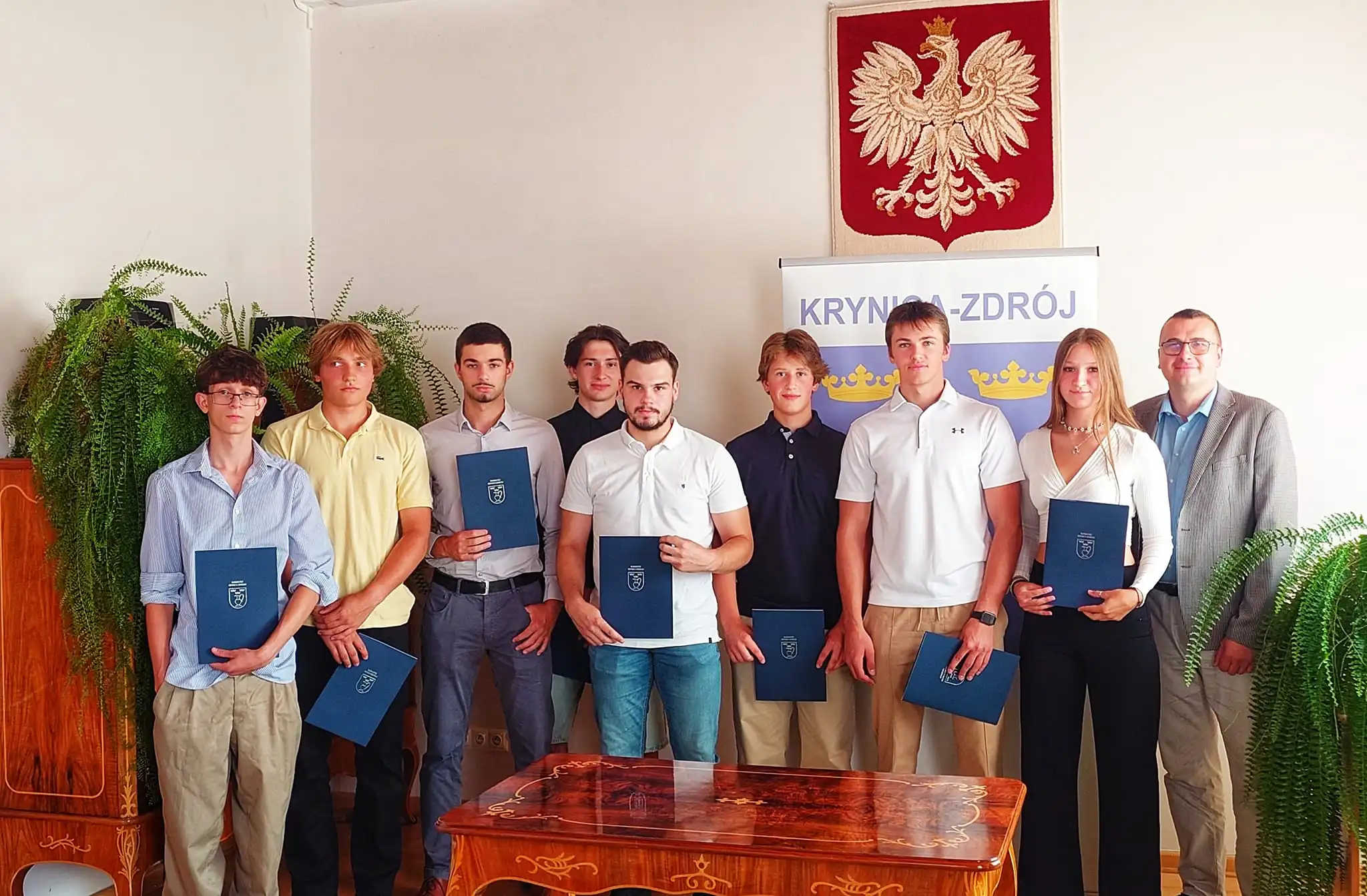 Młodzi sportowcy z terenu gminy Krynica-Zdrój nagrodzeni