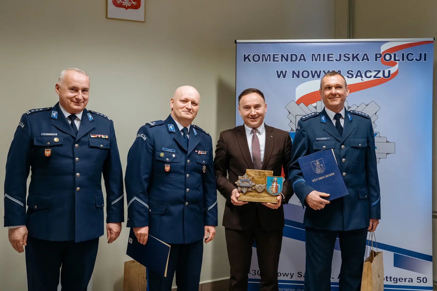 Nowy komendant w Grybowie. Uroczyste przekazanie obowiązków