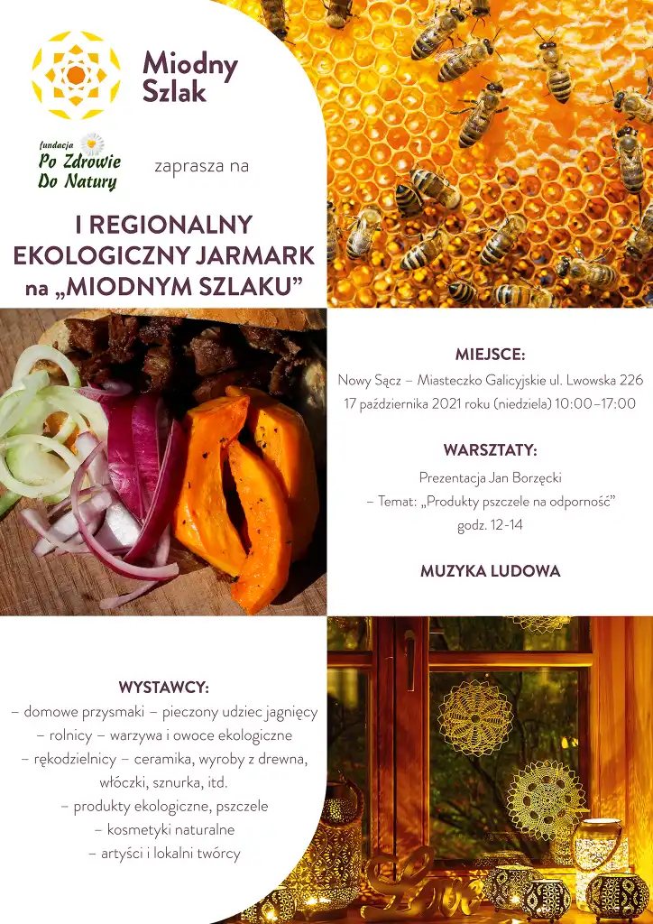 17 października I Regionalny Ekologiczny Jarmark na "Miodnym Szlaku"